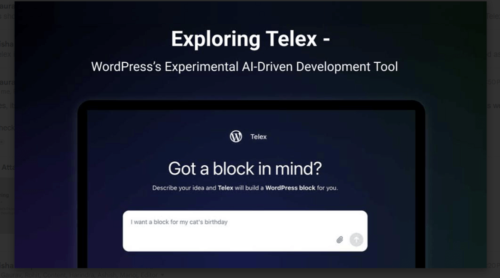 AI in WordPress Development: How WordPress Telex is Transforming Development Workflows