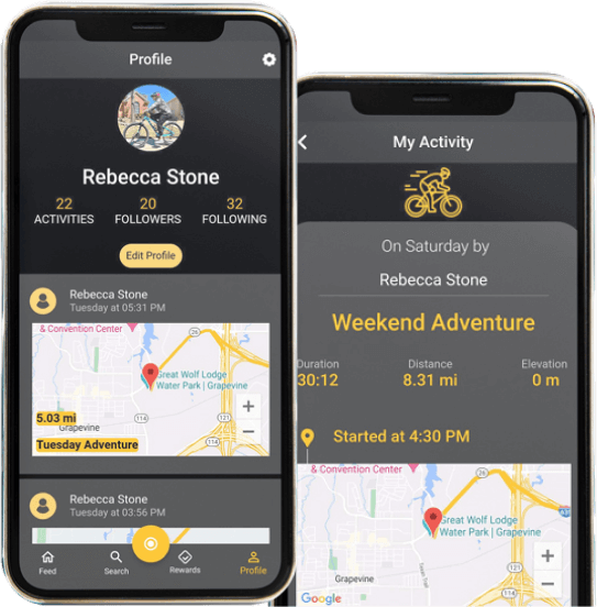 Trekking & Biking  App  for Youth
